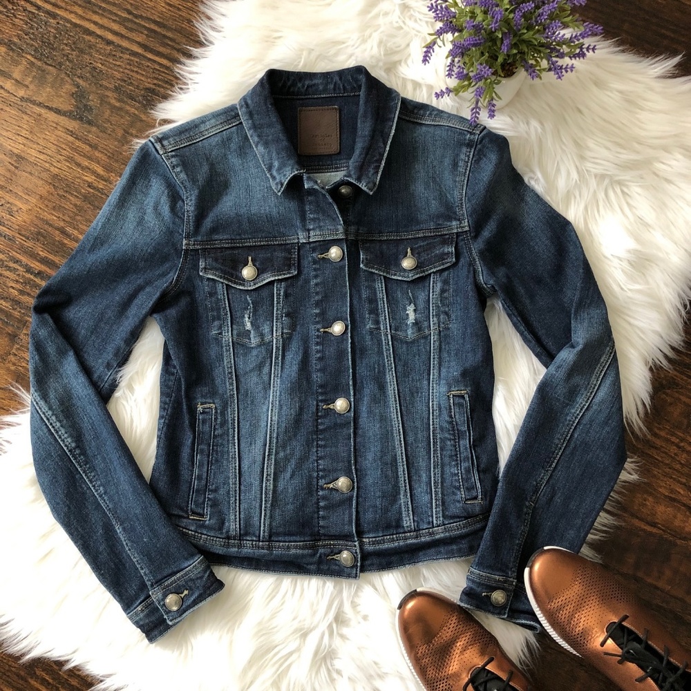 Articles of Society Distressed Denim Jean Jacket